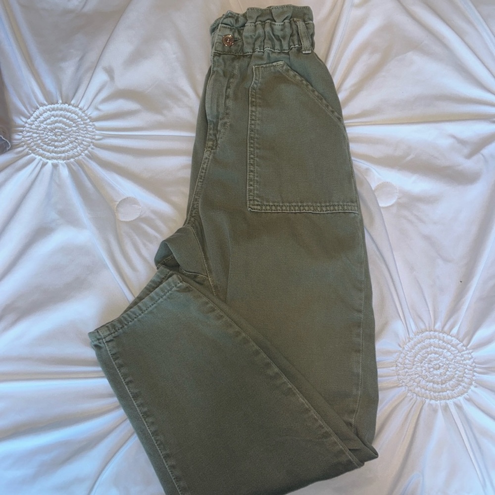 Zara paper bag waist pants